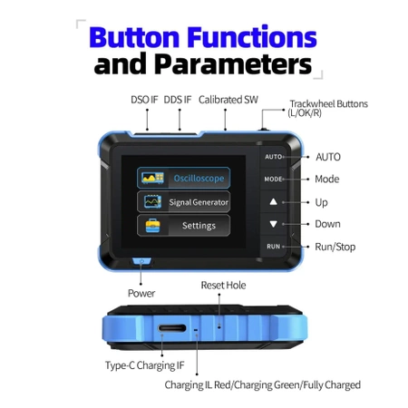 Oscyloskop 1MHz z generatorem FNIRSI DSO153