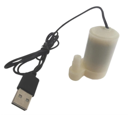 Mini pompka do cieczy, 5 V DC, 80 l/h, zatapialna, zasilanie USB