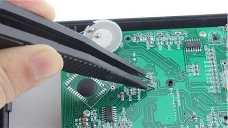 Pęseta do pomiaru elementów SMD - przewód pomiarowy do multimetru