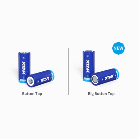 Akumulator Li-Ion 26650 3.6V 5200mAh z zabezpieczeniem, Xtar