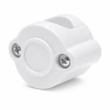 Uchwyt kabla plastikowy 42×32 mm natynkowy biały - Retro PRL