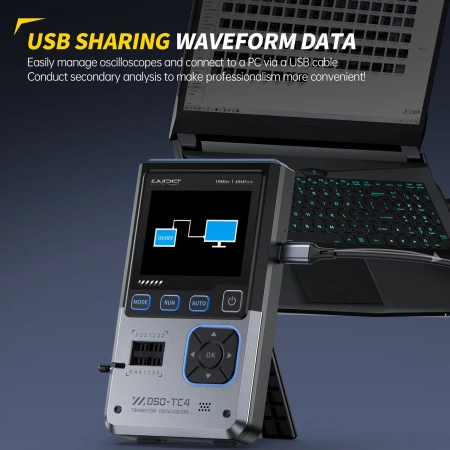 Oscyloskop 10MHz; Tester elementów; Generator sygnału DDS, FNIRSI DSO-TC4