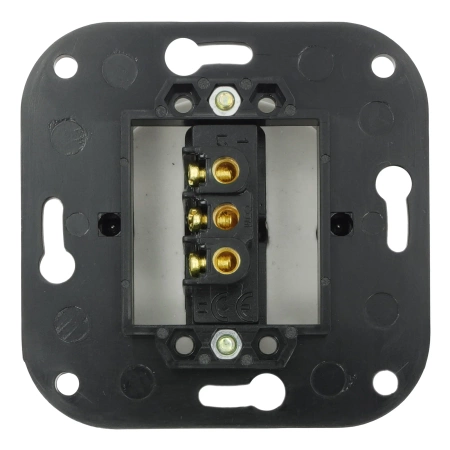 Włącznik światła schodowy kołyskowy ceramiczny, okrągły podtynkowy biały Ceramic Loft