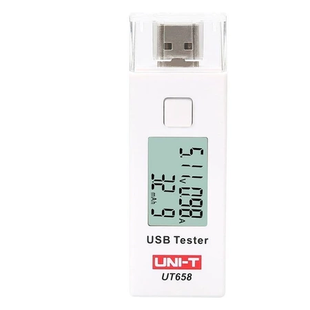 Tester USB 3-9Vdc, 0-3.5A, 0-39999mAh, Uni-T UT658