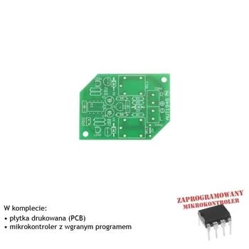 Moduł komfortowych kierunkowskazów - PCB i mikroprocesor do projektu AVT 1945