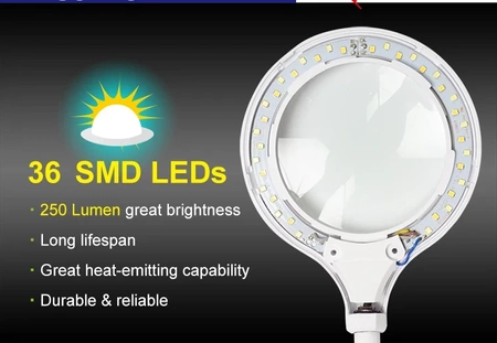 Lupa stołowa z podświetlaniem MA-1010U LED 5V/2.5W USB Proskit