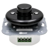 Dimmer LED 5-250W ceramiczny podtynkowy moduł bez ramki okrągły czarny Ceramic Loft