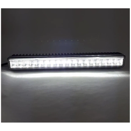 Reflektor drogowy LED samochodowy, 2 funkcje: pozycyjne, drogowe, 4000 lm, 45W, 18 LED, 12V/24V, L3416