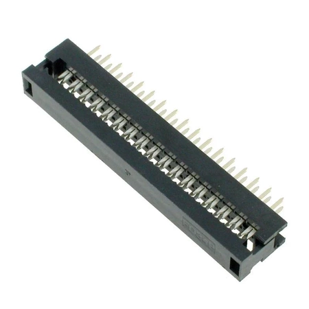 Przejście IDC taśma-PCB 34 styki, raster przewodów 1,27 mm, do wlutowania, Z-LPV34