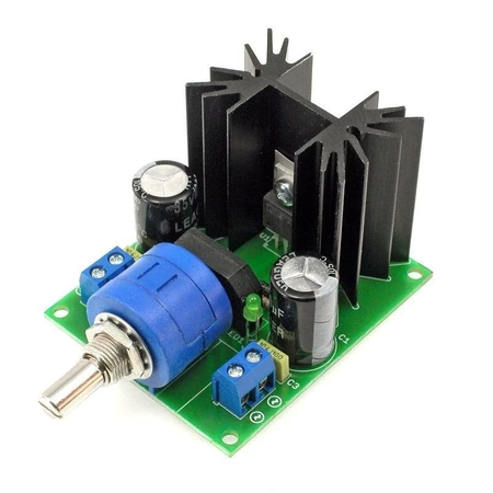 Regulowany zasilacz LM338 1,5-32 V / 3 A - zlutowany KIT AVT 1976