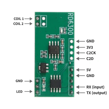 Moduł czytnik kart RFID - 125 kHz - SCM RD6300