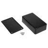 Obudowa uniwersalna Z77, 71,5 × 124 × 38 mm, ABS, czarna, z panelami bocznymi, Kradex