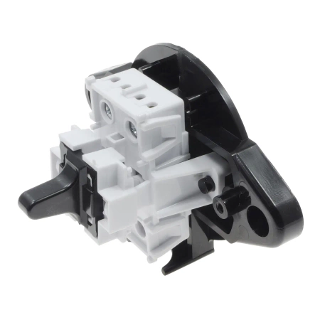 Włącznik światła schodowy, montaż natynkowy, kolor czarny, seria Retro PRL