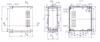 Obudowa uniwersalna Z17W, 217 × 235 × 92 mm, PS, czarna, wentylowana, z panelami bocznymi, Kradex