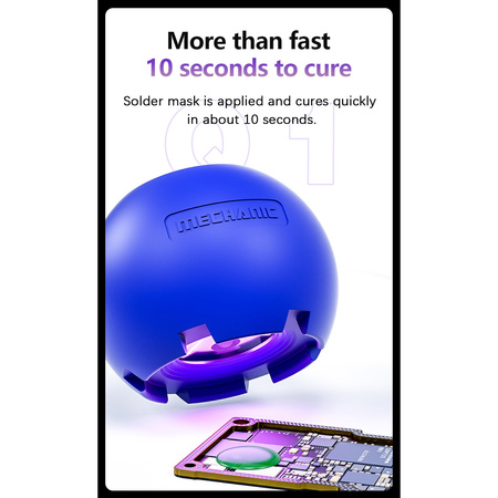 Lampa UV Q1 Mechanic, niebieska