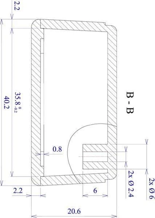 Obudowa uniwersalna Z47, 50,2 × 40,4 × 20,6 mm, ABS, czarna, Kradex