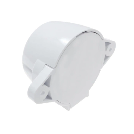 Włącznik światła podwójny, montaż natynkowy, kolor biały, seria Retro PRL