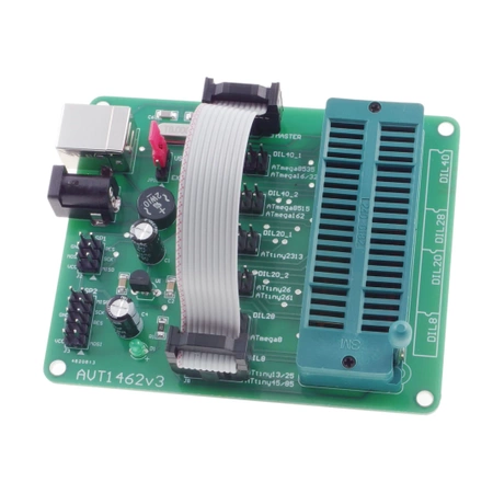 Adapter dla programatorów AVR ISP (podstawka ZIF) - zlutowany KIT AVT 1462
