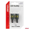 Żarówki LED W16W T15 bez CANBUS 12/24 V, 18 diod SMD 2525, soczewka, światło białe, 2 szt. - AMiO 04994