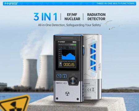 Detektor promieniowania jonizującego FNIRSI GC-03 – miernik pola elektrycznego, magnetycznego i radiacji (Geiger)