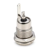 Gniazdo zasilania DC 2,5/5,5 mm do obudowy, metalowe (nakrętka)