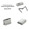 Obejma przekaźnika MP16-2 do gniazd GD50, GD35, EW50 i EC50 Relpol