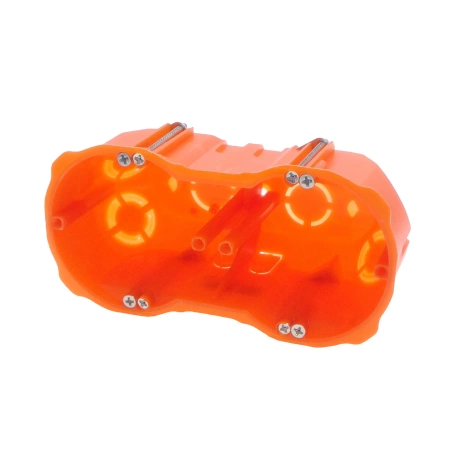 Puszka podtynkowa 60mm, głębokość 60mm, podwójna