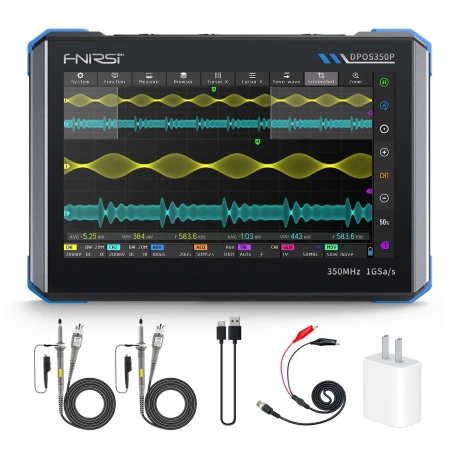 Dwukanałowy oscyloskop 350MHz, FNIRSI DPOS-350P