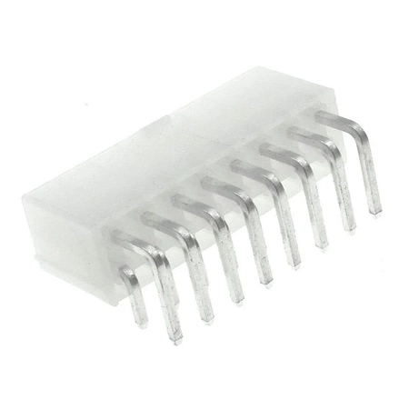 Wtyk ATX 14-stykowy męski kątowy do montażu na PCB, raster 4,20 mm, biały, KWM4505-14R
