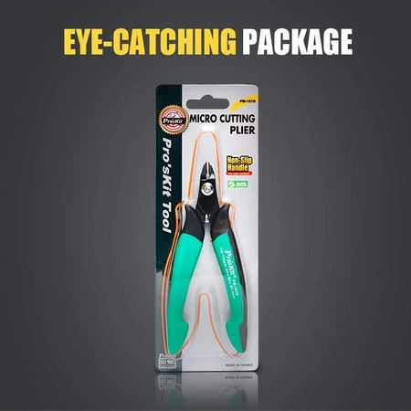 Szczypce cążki tnące boczne precyzyjne, Cu 1.3mm, 135mm, Proskit PM-101D