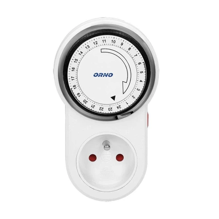Mechaniczny programator czasowy, max 3680W, ORNO PRE-443