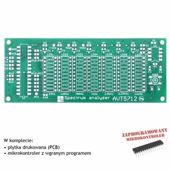 Analizator widma audio Spectrum - PCB i mikroprocesor do projektu AVT 5712