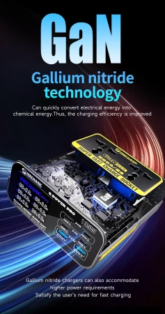 Super szybka stacja ładowania 135W GaN S-POWER PRO Mechanic