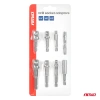 Zestaw 9 adapterów do wkrętarki z trzpieniem 1/4" HEX na nasadki 1/4", 3/8" i 1/2" - AMiO 04931