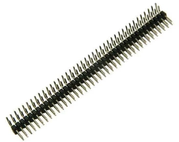 Listwa kołkowa goldpin 2x40 pin, raster 2,54 mm, kątowa
