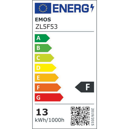 Żarówka LED E27 bańka A60, 12,4 W, odpowiednik 75 W, neutralna biel, 1055 lm, EMOS ZAR-E-ZL5F53