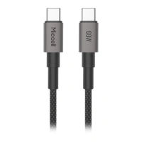 Kabel USB-C do USB-C 60W 3A Premium 1,2m czarny Miccell