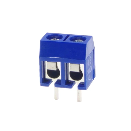 Złącze śrubowe do druku, 2 pola, raster 5mm, wysokość 10mm, 300V / 15A, 2,5mm², Degson DG301