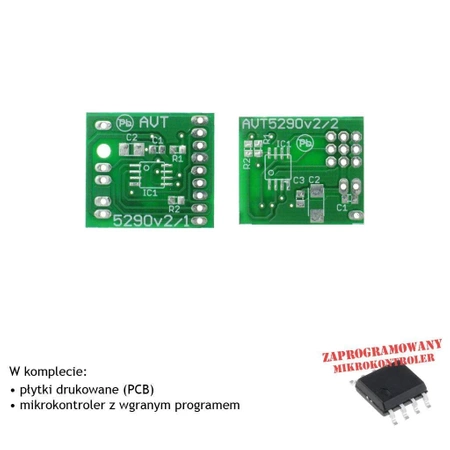 3-kanałowa aparatura do zdalnego sterowania, PCB's i mikroprocesory do projektu AVT5290