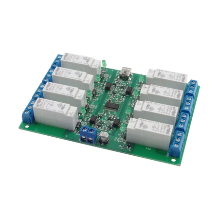 Moduł przekaźników z interfejsem USB - zlutowany KIT AVT 5353