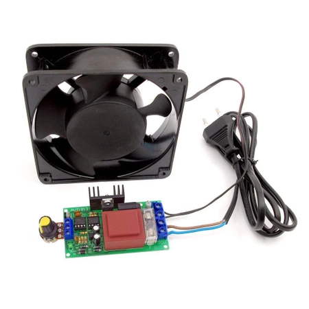 Regulator wentylatora z silnikiem klatkowym - zlutowany KIT AVT 1813