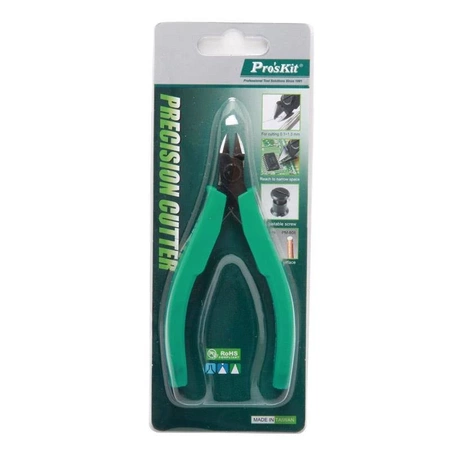 Szczypce cążki tnące boczne precyzyjne, Cu 1.3mm, 115mm, Proskit PM-760