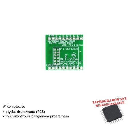 Uniwersalne łącze bezprzewodowe 8 wejść 8 wyjść - PCB i mikroprocesor do projektu AVT 2956