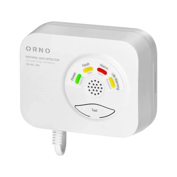 Czujnik gazu ziemnego, żywotność sensora 7 lat,  230V, ORNO OR-DC-636
