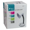 Lampka biurkowa E27 DTL001W DPM, elastyczne ramię, włącznik w podstawie, przewód 1,5 m, biała