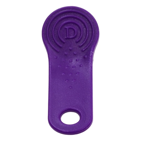 Uchwyt-brelok do pastylki iButton DS1990/DS1990A MicroCan F5, fioletowy
