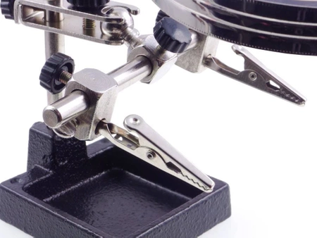 Uchwyt montażowy typu "Trzecia ręka" z lupą 90mm