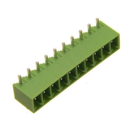 Złącze TLPHC100R-10P do PCB, 10-polowe, raster 3,81 mm, kątowe, 125 V / 8 A