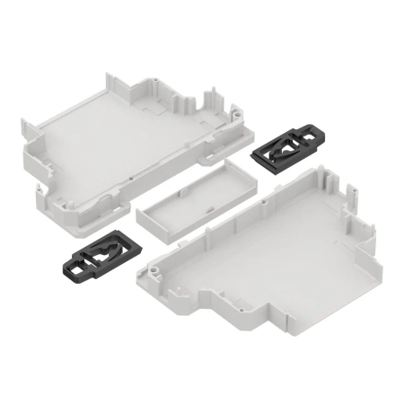 Obudowa modułowa na szynę DIN ZD1001J-A, 90 × 18 × 65 mm, ABS, szara, Kradex