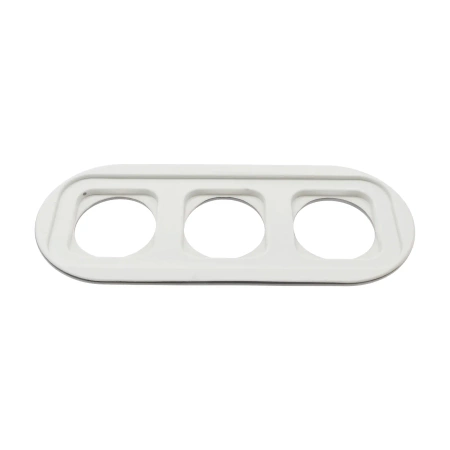 2x Gniazdko Schuko okrągłe + Gniazdko USB A+C 4A z ramką potrójną, czarne, montaż podtynkowy, Ceramic Loft
